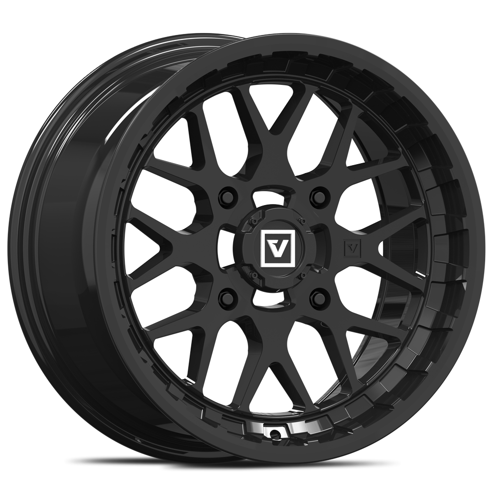 V03 15X7 +25MM 4X137 GLOSS BLACK