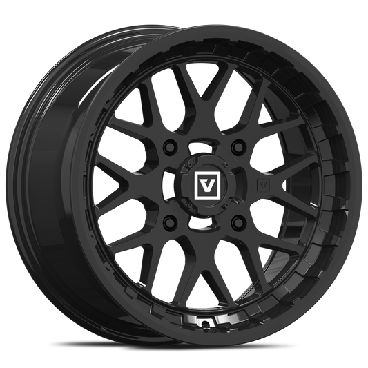 V03 15X7 +25MM 4X137 GLOSS BLACK