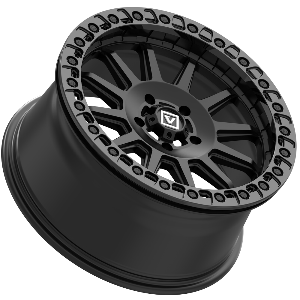 V09 BEADLOCK 17X8 +40 4X137 SATIN BLACK