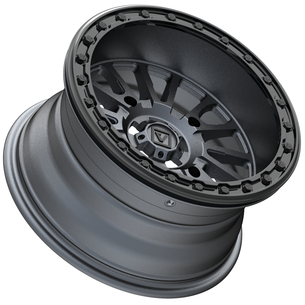 V16 BEADLOCK 15X8 -12MM 4X156 SATIN GUNMETAL