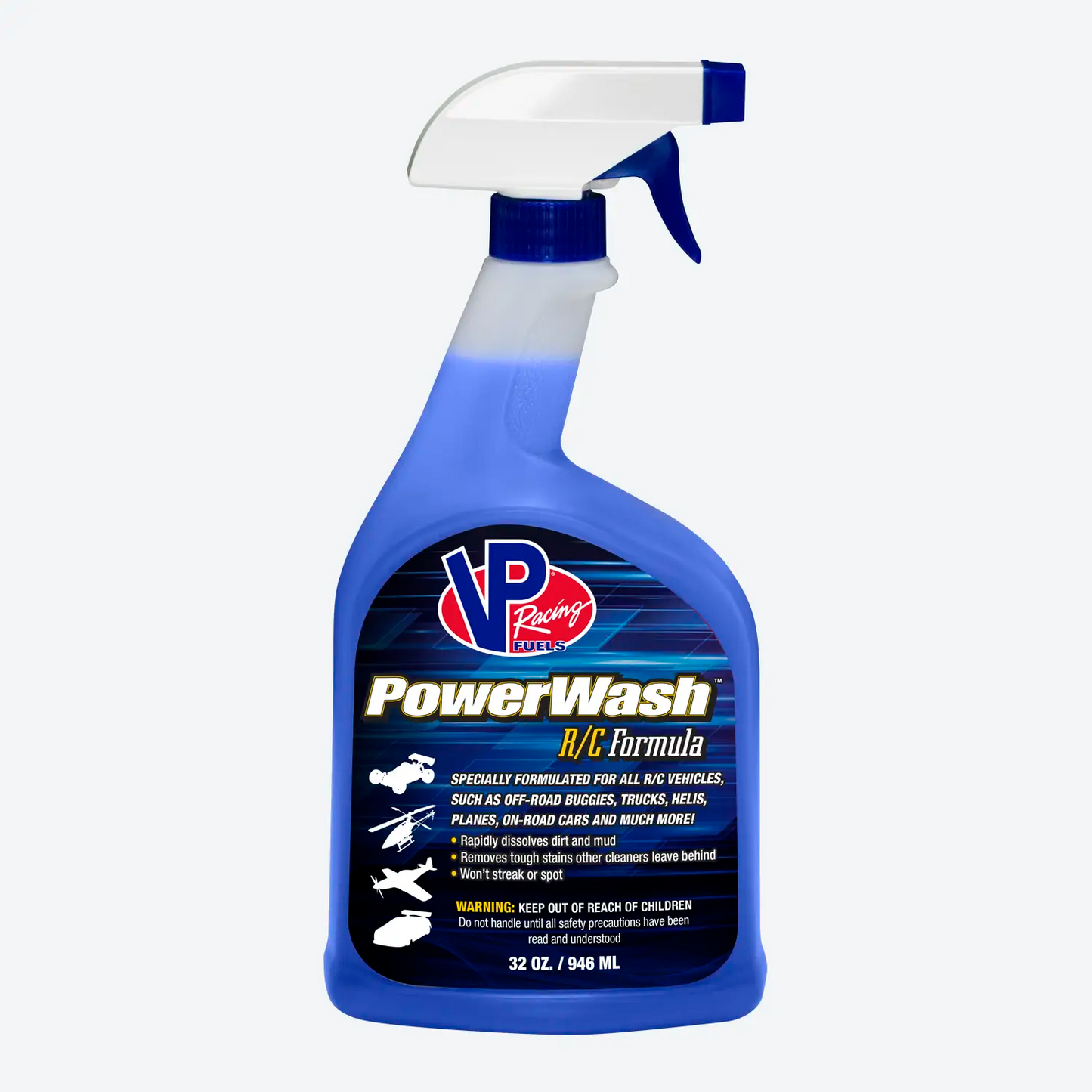 VP Racing PowerWash™ R/C Formula Spray - Streak-Free, Spot-Free Clean