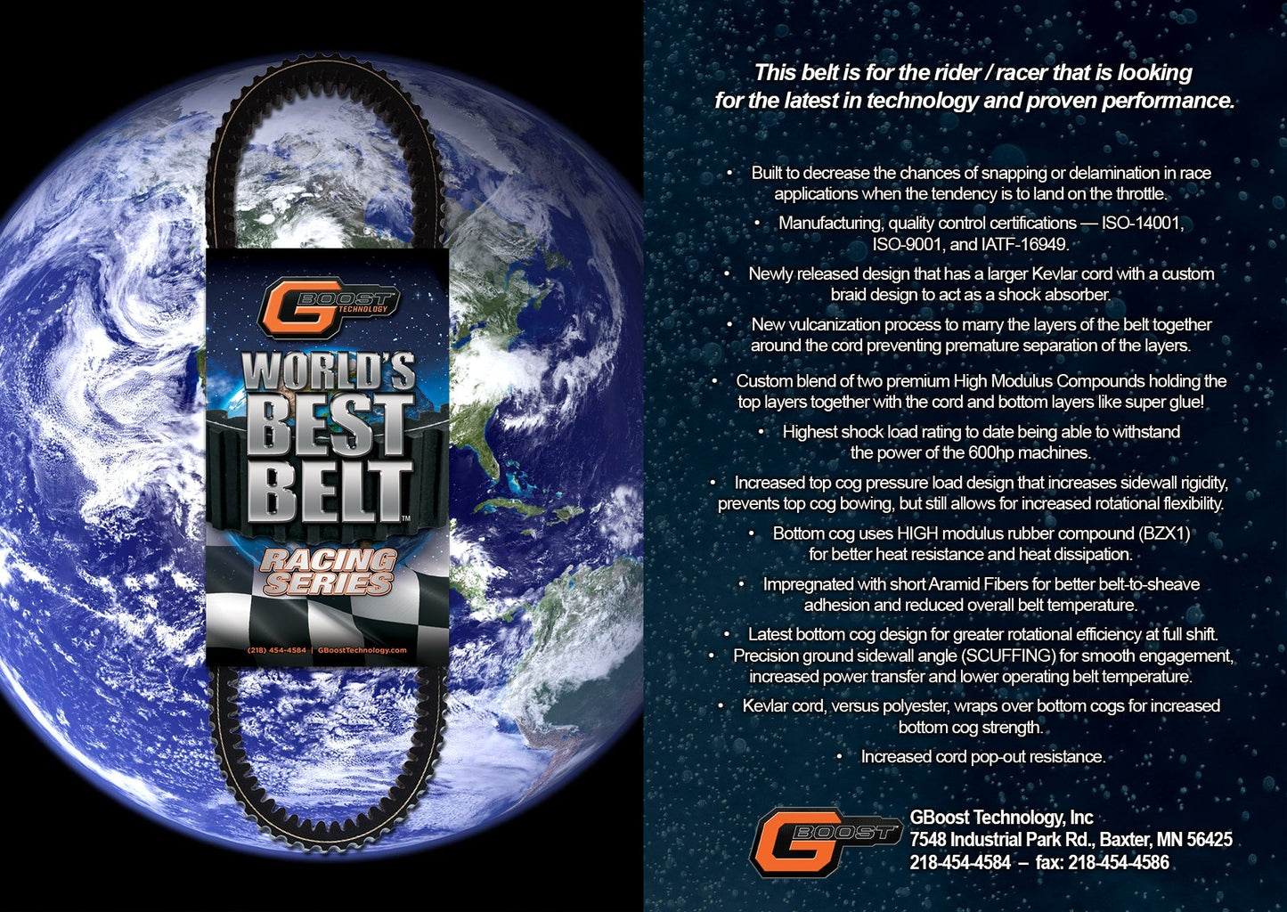 Can Am X3 Defender HD10 HD11 Gboost Worlds Best Race Series Belt