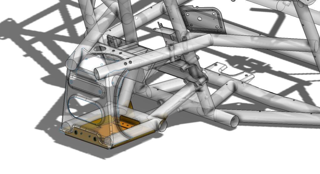 Maverick X3 Chromoly Front Diff Tray