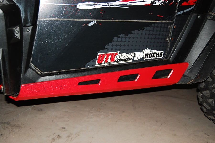 Trail Armor Polaris RZR S 900, RZR S 900 EPS, RZR 900, RZR 900 EPS TRAIL, RZR 900 XC and RZR S 1000 Full Skids with Slider Nerfs or Trimmed for Polaris Kick Out Steel Rock Sliders