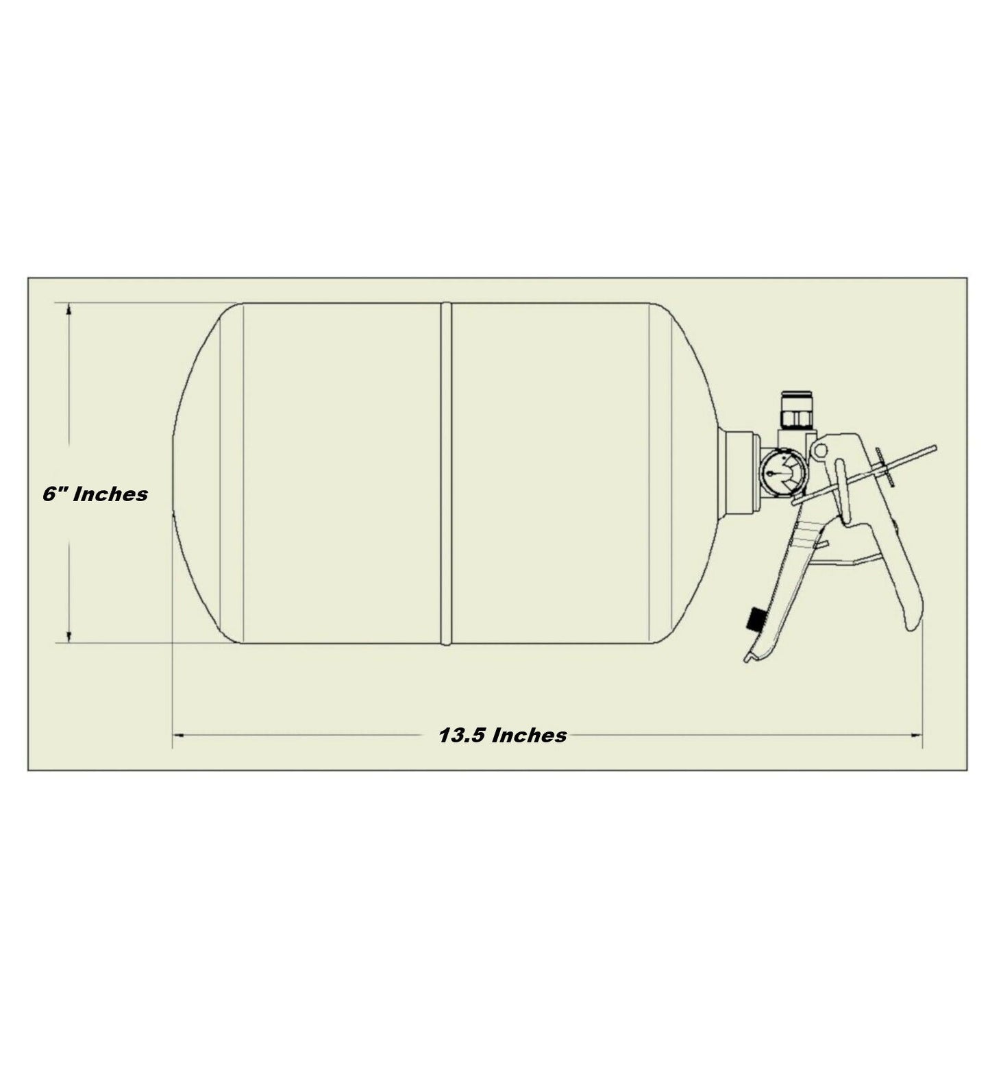 Lifeline Zero 2020 5lb FIA Fire Suppression System - AFFF Foam